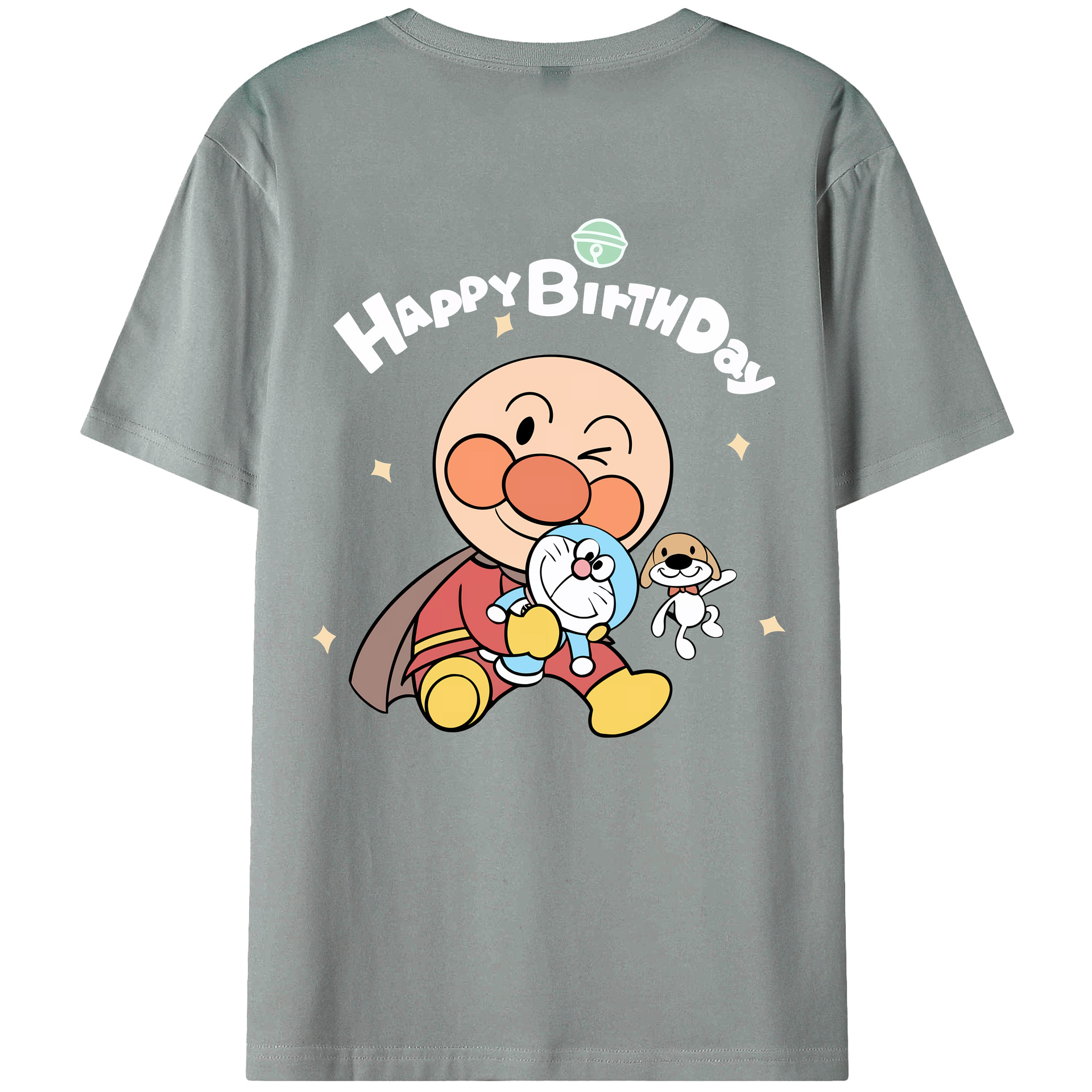 （画像用） アンパンマン Anpanman 綿100％ メンズ半袖Tシャツ（バックプリント） 通気性